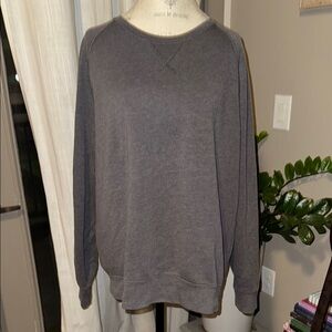 Xersion longsleeve Men's Gray Sweater sweatshirt casual comfort top size Large